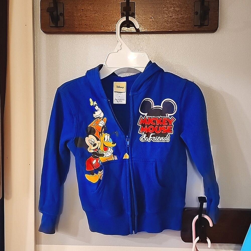 Disney Mickey Mouse & Friends Zip-Up Hoodie - Size 4T Vtg